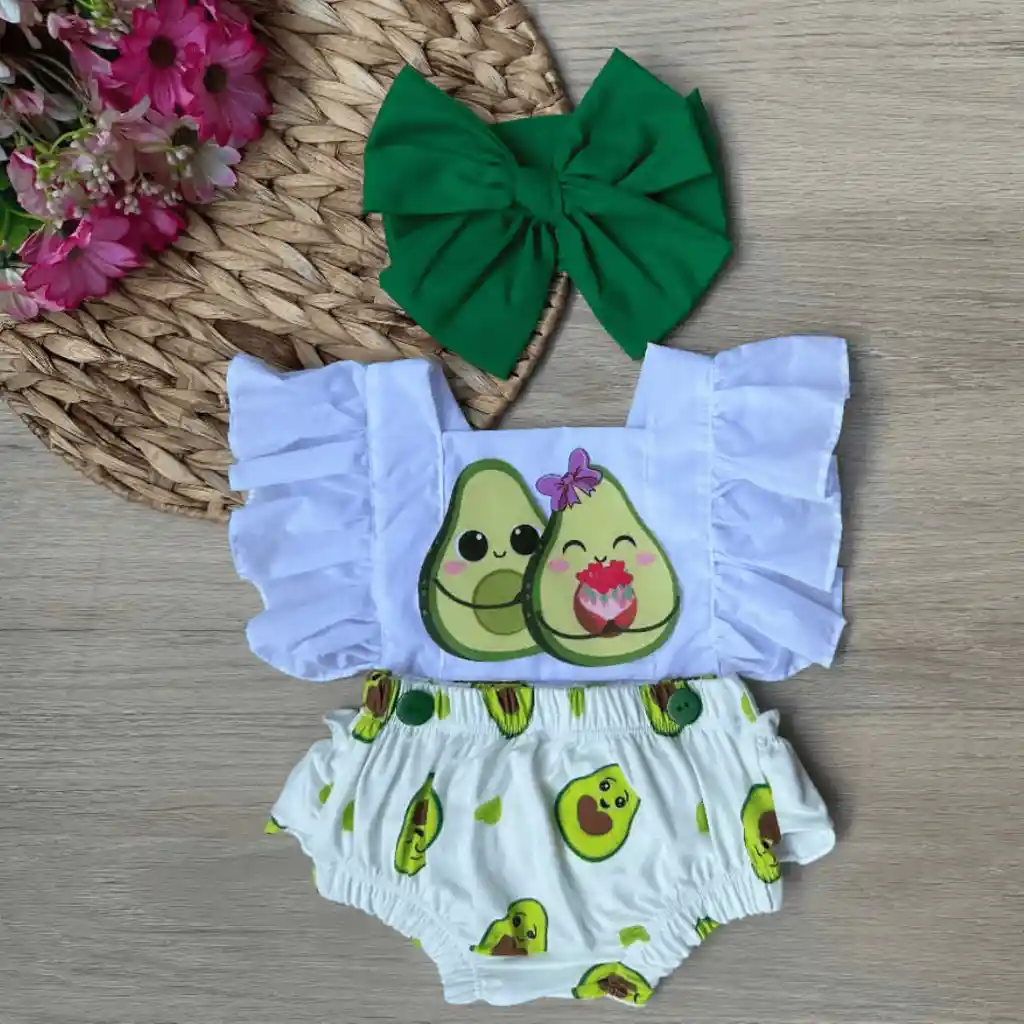 Disfraz Aguacate Bebe 3-6m