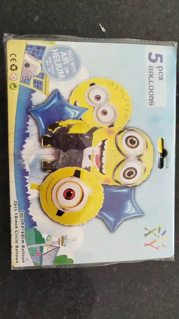 Globo Minions X 5 Piezas