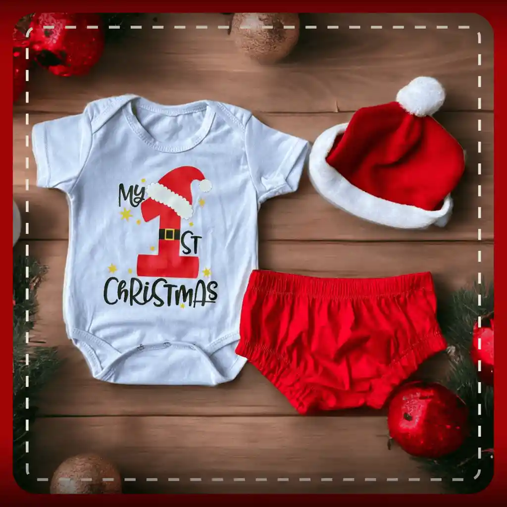 Set My 1st Christmas Bebe 6-9m