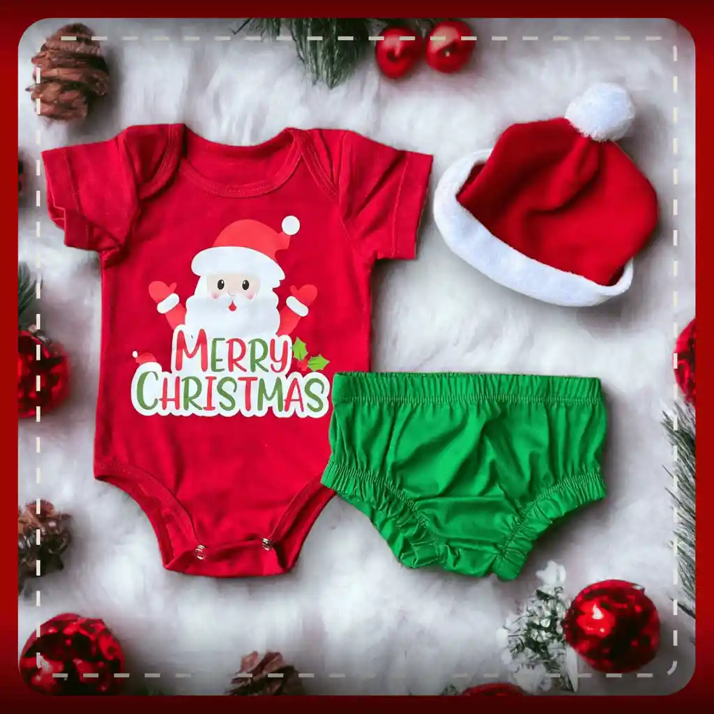 Set Merry Christimas Bebe 9-12m