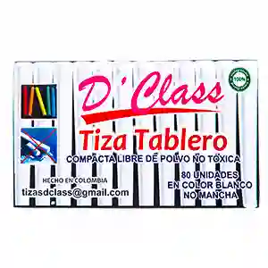 Tiza D’class Blanca X 80 Unidades