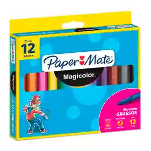 Plumon Magicolor Grueso X 12 Unidades