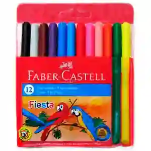 Plumon Faber-castell Fiesta X 12 Unidades