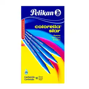 Plumon Pelikan Caja X 10 Unidades