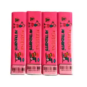 Plastilina Trensito Fucsia Paquete X 12 Unidades