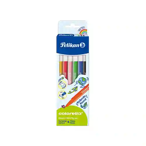 Plumon Pelikan Estuche X 6 Unidades