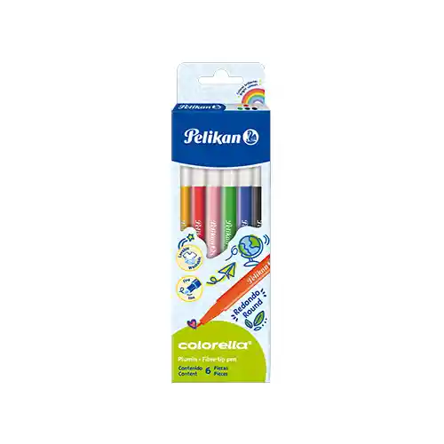 Plumon Pelikan Estuche X 6 Unidades