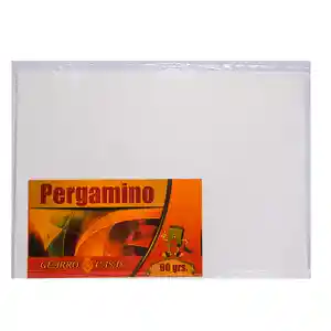 Papel Pergamino 90 Gr 1/8 Paquete X 50 Hojas