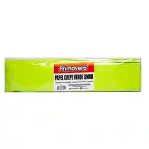 Papel Crepe Verde Limon Paquete X 10 Unidades