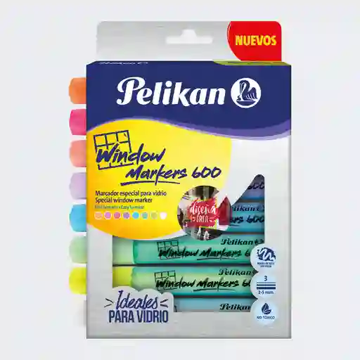 Marcador Pelikan Window 600 X 8 Unidades
