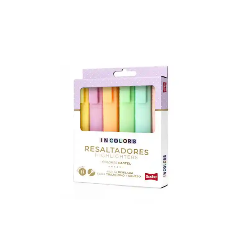 Resaltador Incolors X 6 Unidades