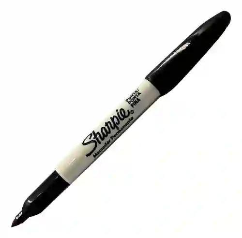 Marcador Sharpie Punta Fina Negro X Unidad