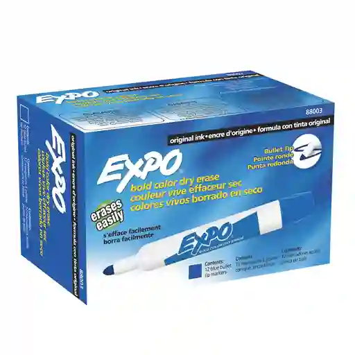 Marcador Expo Azul X Unidad