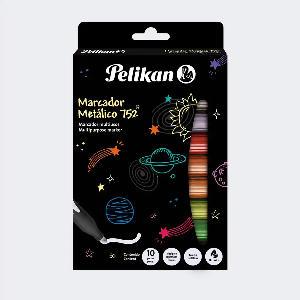 Marcador Pelikan Metalizado 752 X 10 Unidades