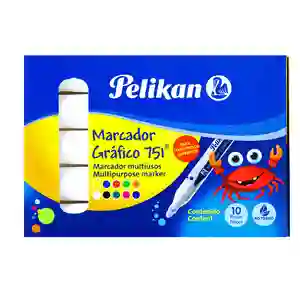 Marcador Pelikan Grafico Blanco X Unidad