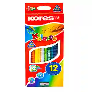 Colores Kores Triangular X 12 Unidades