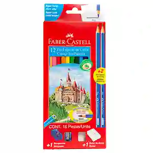 Colores Faber-castell X 12 Kit+tajalapiz