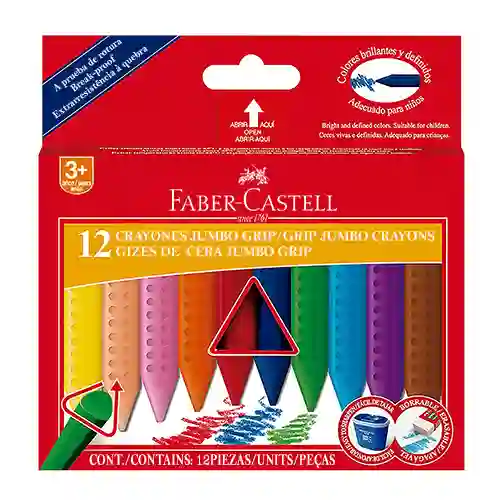 Creyon Faber-castell Grip Triangular X 12