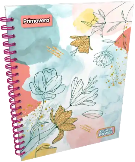 Cuaderno Primavera Argollado 105 Pasta Dura