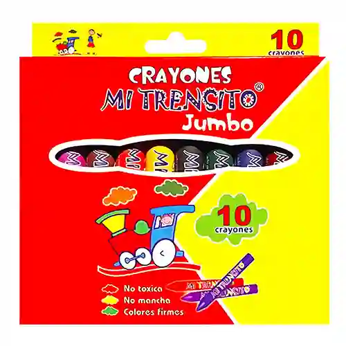 Creyon Trensito Jumbo Redon X 10 Unidades