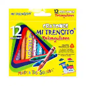 Creyon Trensito Jumbo Triangular X 12 Unidades