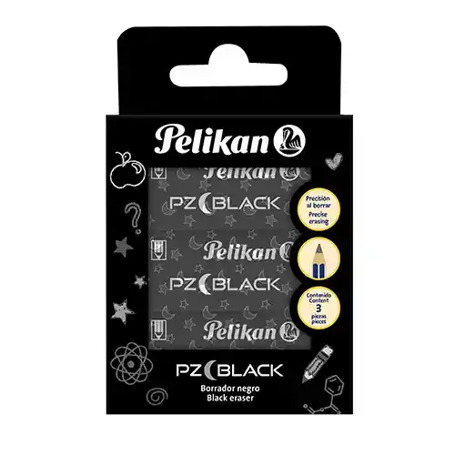 Borrador Pelikan Pz Black X 3 Unidades