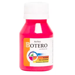 Acrilico Botero Fluor X 60 Ml Rosado Fuerte