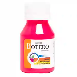 Acrilico Botero Fluor X 60 Ml Rosado Fuerte