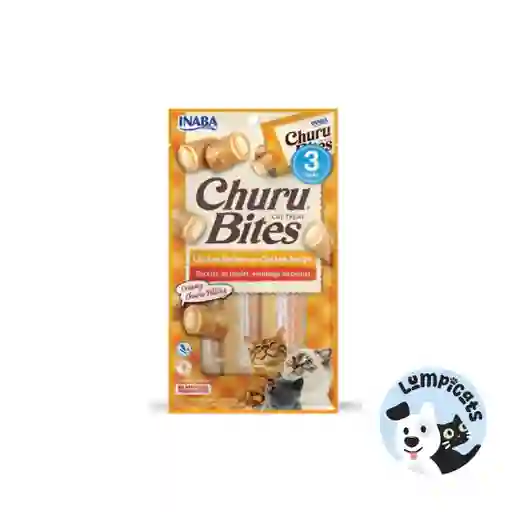 "snack Para Gatos Inaba Churu - Bocados De Receta De Pollo Envueltos En Receta De Pollo."