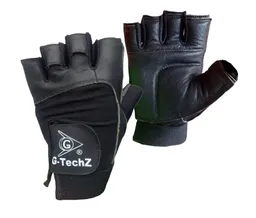 Guantes Para Pesas Cuero Talla: Xl Gimnasio Bicicleta Para Caballero - Negro - Forza