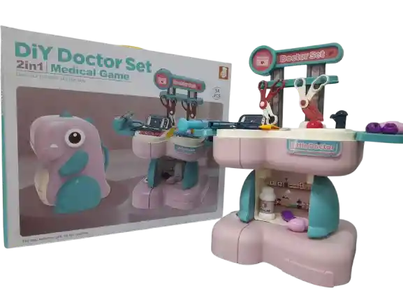 Set De Doctor 2 En 1 Dinosaurio Para Niños 338c