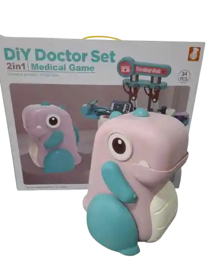 Set De Doctor 2 En 1 Dinosaurio Para Niños 338c