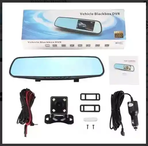 Espejo Retrovisor Camara Reversa Doble Dvr Pant Tactil 7"