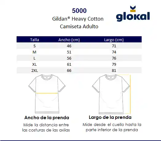 Gildan Camiseta Adulto Arena Talla 2xl