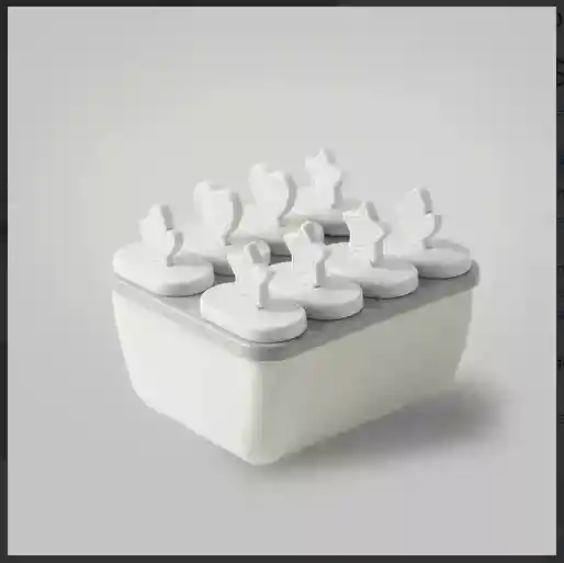Molde Para Helado En Forma De Paleta X8