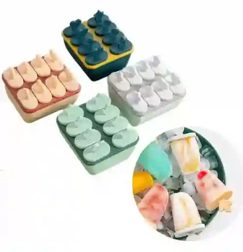 Molde Para Helado En Forma De Paleta X8