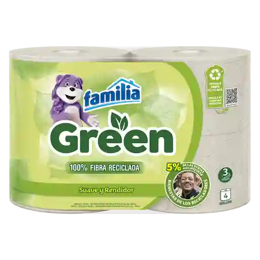 Papel Higiénico Familia Np Green X 4 Und