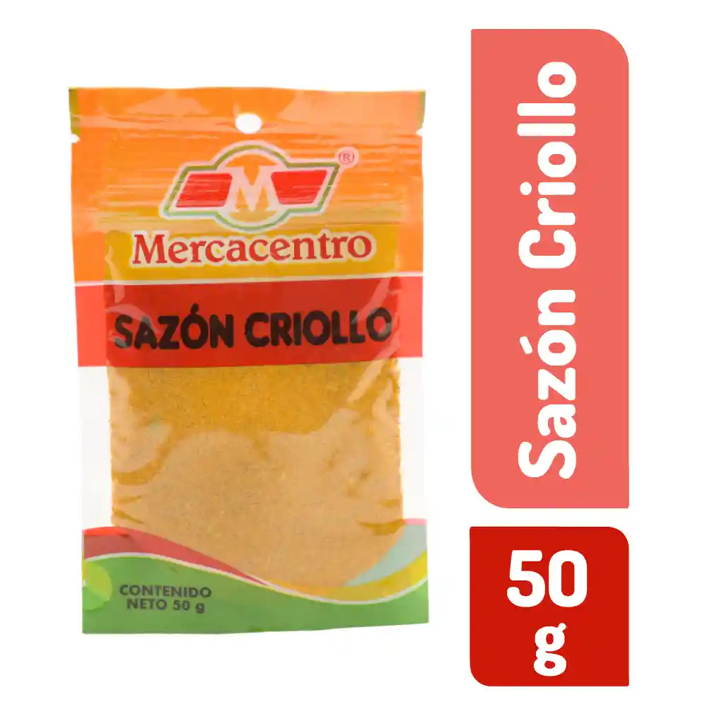 Sazon Criollo Mercacentro X 50 G Doy Pack