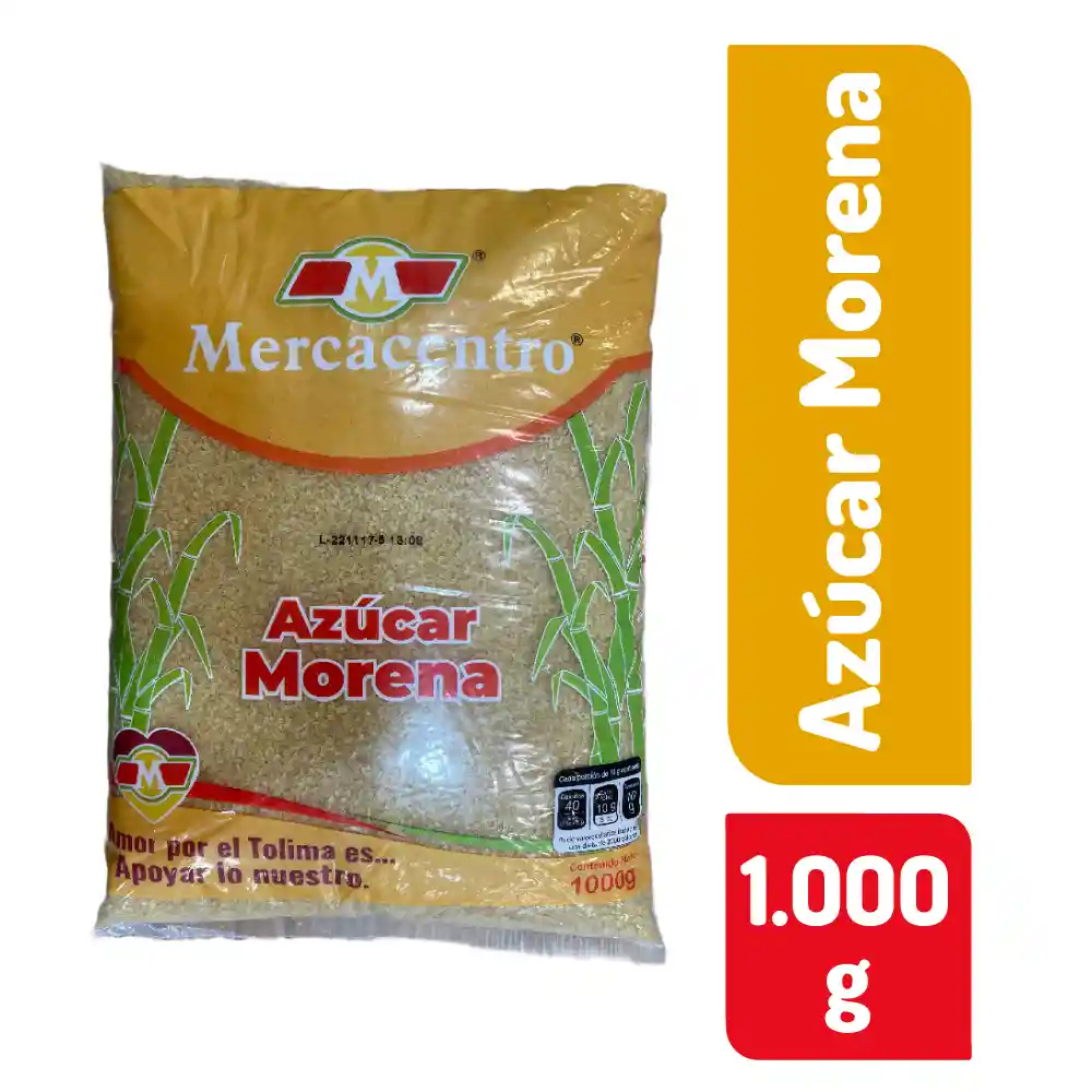 Azúcar Mercacentro Morena X 1000 G