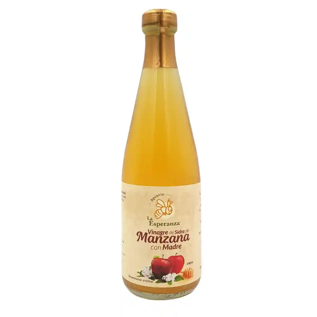 Vinagre De Sidra De Manzana La Esperanza X 490 Ml