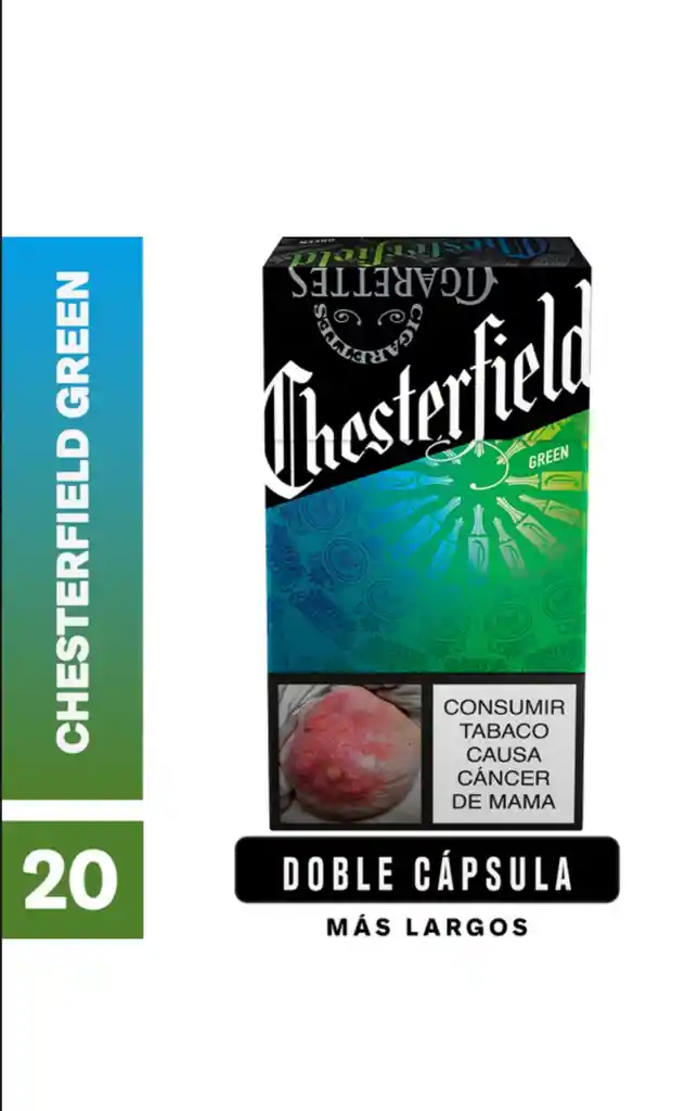 Chesterfield Green X 20 Cigarrillos