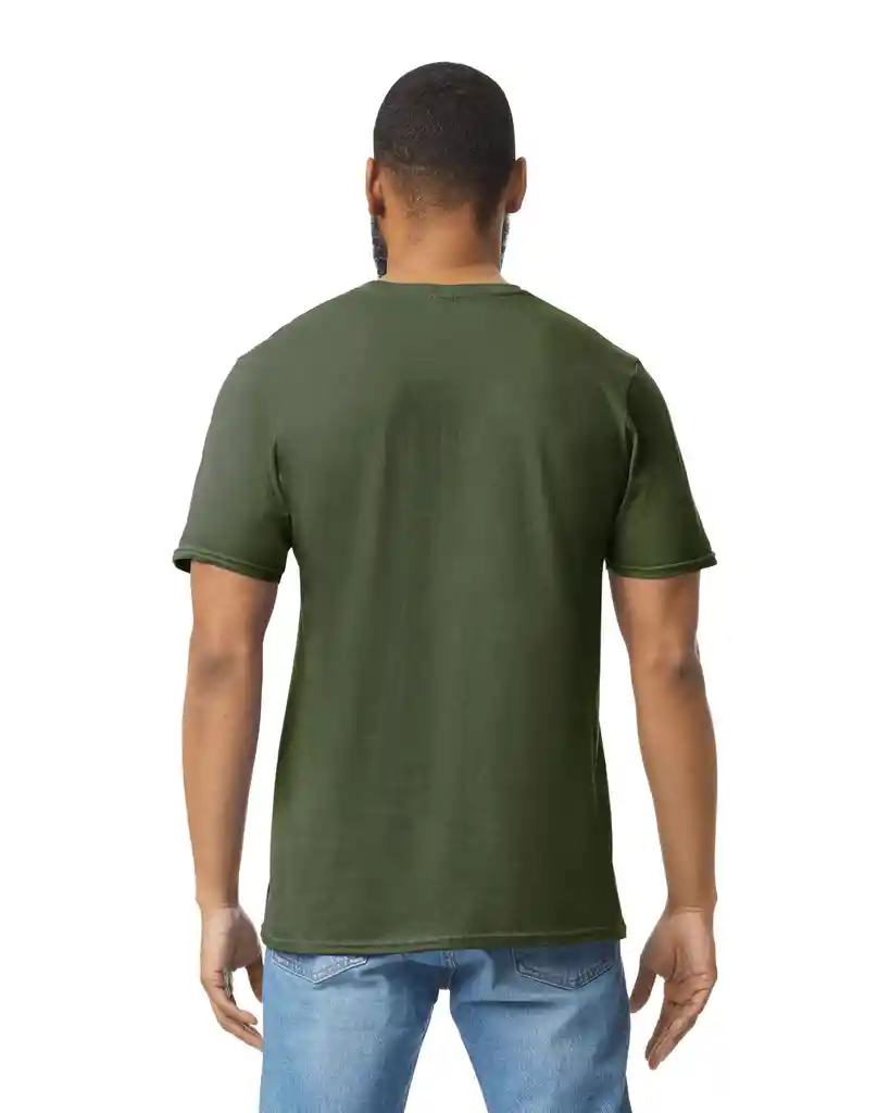 Gildan Camiseta Adulto Ring Spun Verde Militar Talla 2xl