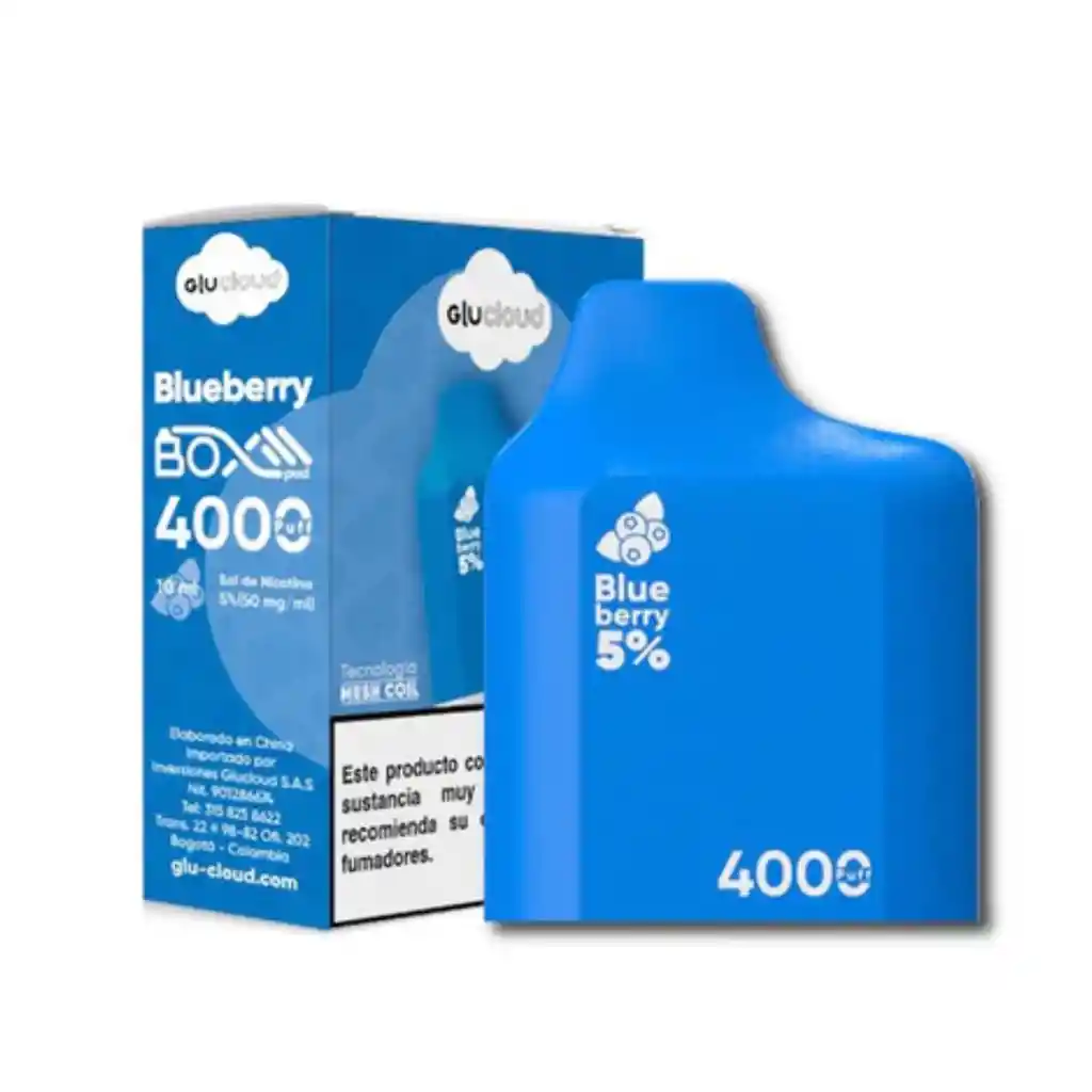 Glucloud Pod 4000 Puffs - Blueberry Ice