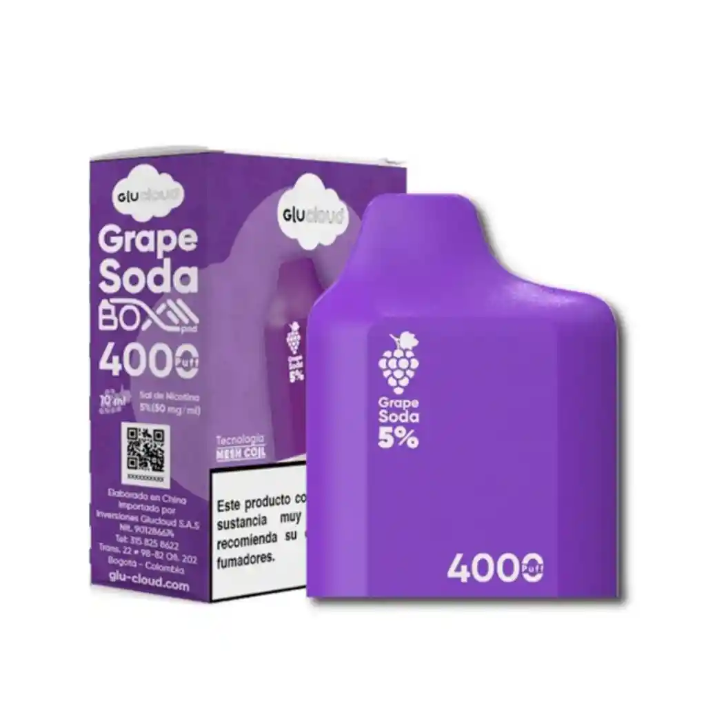 Glucloud Pod 4000 Puffs - Grape Soda