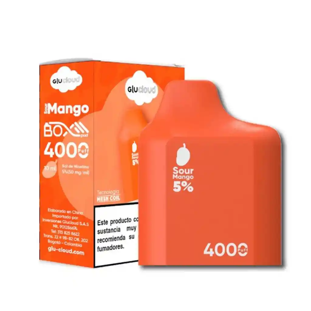 Glucloud Pod 4000 Puffs - Sour Mango