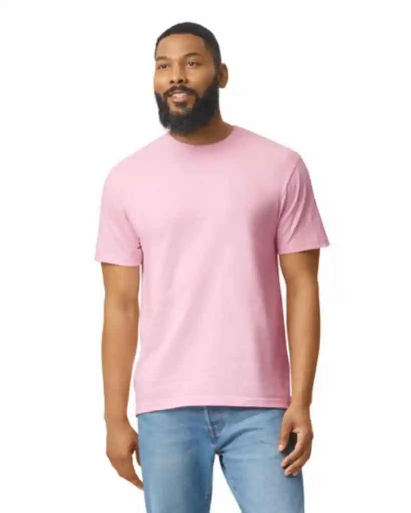 Gildan Camiseta Adulto Ring Spun Palo De Rosa Talla M