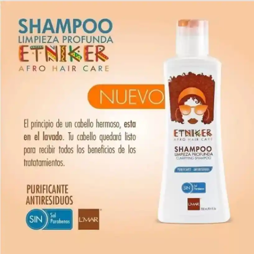 Shampoo Limpieza Profunda Etniker 250ml