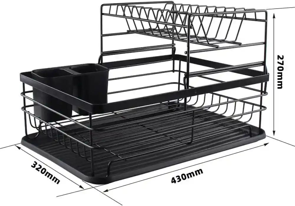 Estante Organizador De Platos 2 En 1