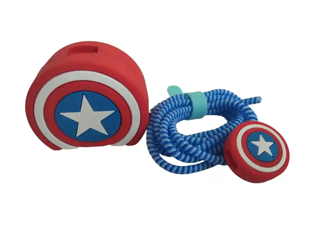 Protector Cargador Completo Para Iphone De Capitan America