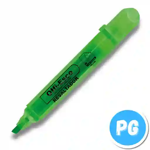 Resaltador Offiesco Fluorecente Verde Oe 540